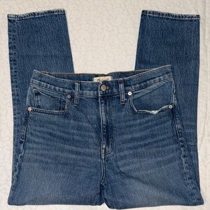 Madewell Classic Blue Straight Leg Jeans